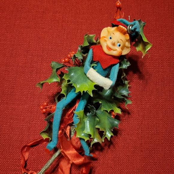 Vintage Knee Hugger Felt Elf - Picture 7 of 13